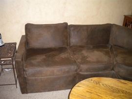Brown sectional