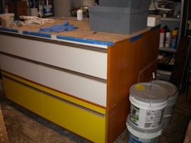 Multiple store storage cabinet/drawers