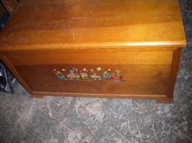 Vintage hand made toy box