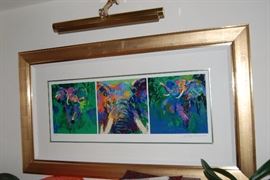 LEROY NEIMAN - ELEPHANT TRYPTICH - SIGNED AND NUMBERED