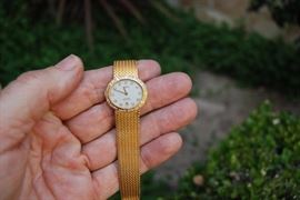 ROLEX CELLINA 18K LADIES WATCH WITH DIAMOND DIAL - FACTORY ROLEX