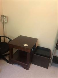#64 rectangle end table 24x48x24. $175