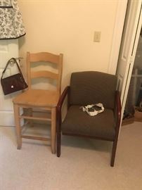 #33 maple bar stool 24" tall $35
