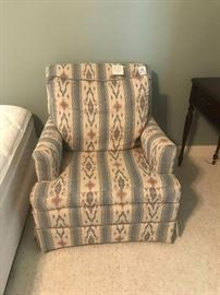 #25 blue stripe club chair $75