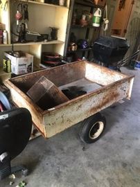 #97 white metal wagon $75