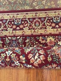 #55 Burgundy machine rug 8x10 $100