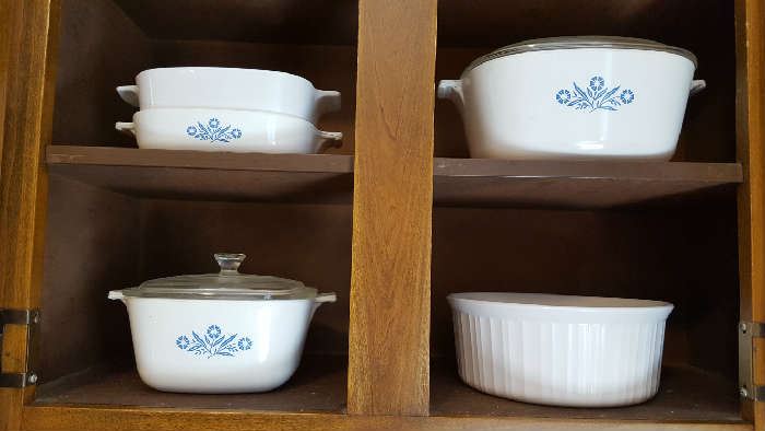 Corning ware blue dishes