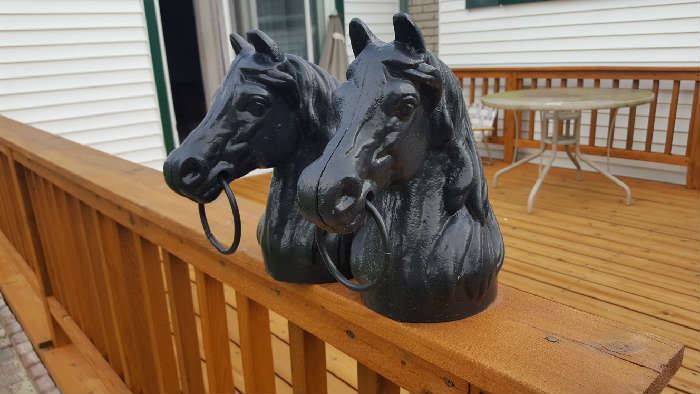 Metal horses $30 both