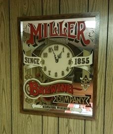 Miller Brewing Company Clock/Mirror