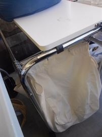 Laundry sorter, three bags and table for folding