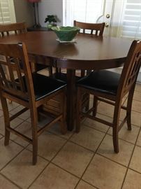 Pub Table and 6 Chairs