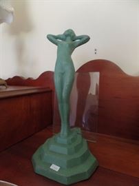 Art Deco girl picture holder (needs new glass)