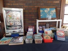 Travel postcards, other paper items