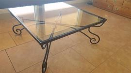 Glass coffee table
