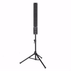 Fishman SoloAmp With Stand and Carrying Case: A Fishman SoloAmp amplifier and stand. This tall, thin rectangular amplifier comes with a folding stand and a black Fishman case to accommodate both amplifier and stand. Model PRO-AMP-SL1, with date code 09/2008 and serial number SOLAMP-A12779.