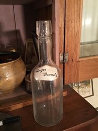 Ginger Brandy antique bottle