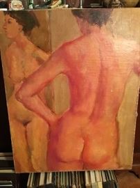 Nude painting by Attridge?