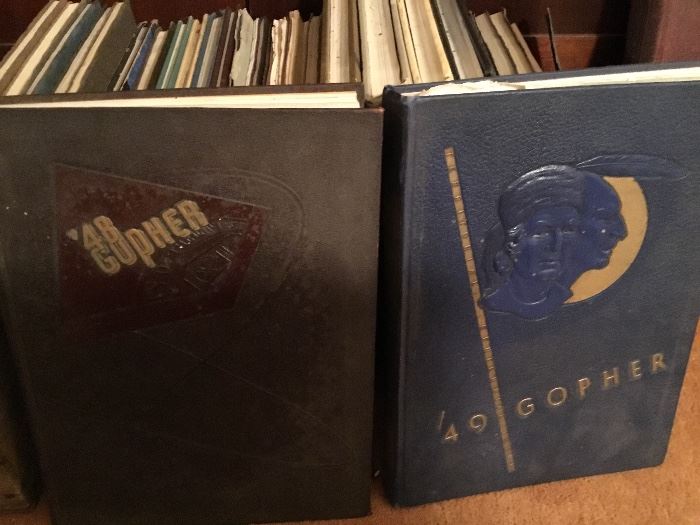 MN Gopher yearbooks; 1948 and 1949
