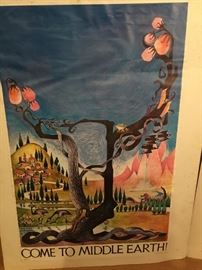 Come to Middle Earth vintage Lord of the Rings Poster