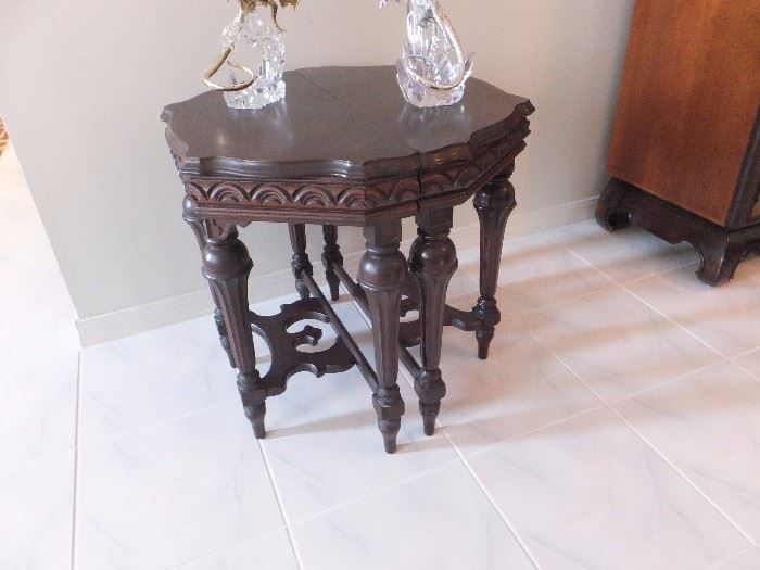 antique table set - shown as one table