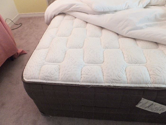 Queen pillow top mattress and box springs