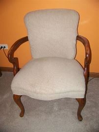 pair Queen Anne Arm chairs