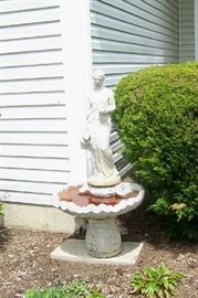 Fountain and statue