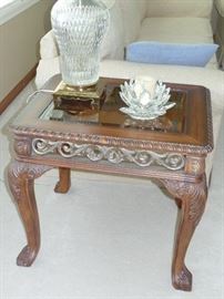 Three piece set - 2 end tables and coffee table