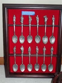 Pewter spoons-
