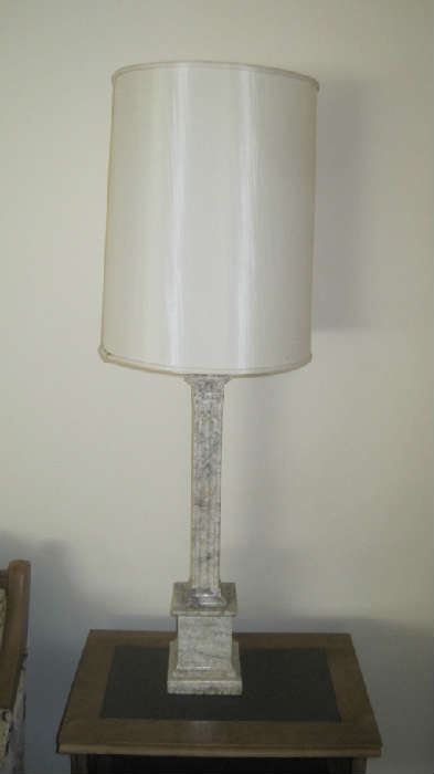 One of a pair of vintage table lamps