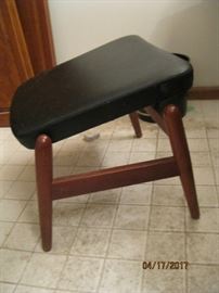 Footstool designed by Madsen & Shubell, with adjustable position