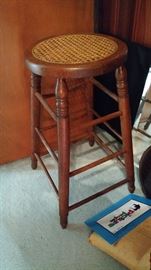 Antique bar stool.