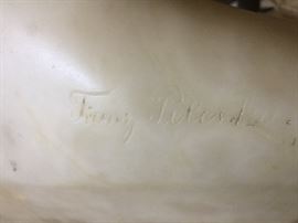 signature on back - Franz Peleska