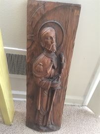 wall wood carving