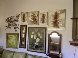 lots of lovely artwork in this home