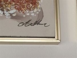 MCM mixed media wall art