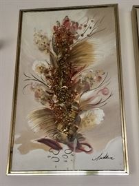 MCM mixed media wall art