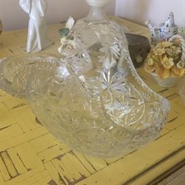 cut crystal candy bowl