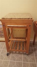 Marble Top Butcher Block