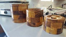 Wooden Cannisters
