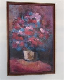 Oil Painting Abstract Floral Stilllife
