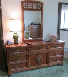 Mandarin Dresser w Mirror by Henry Link