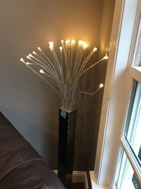 MODERN METAL BASE WITH MULTI TUBE LIGHT FLOOR LAMP-ASKING $125