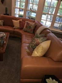 GORMAN’S COGNAC LEATHER & MAHOGANY FEET SECTIONAL WITH RIGHT SIDE CHASE LOUNGE - ASKING $3,500
EXCELLENT CONDITION
BARELY USED
PAID $7,575 -PURCHASED IN 2013