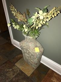 HAND PAINTED SUN VASE FROM MEXICO- ASKING $75