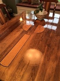 CUSTOM HAND-CRAFTED MODERN STYLE KITCHEN TABLE WITH 4 CHAIRS-ASKING $1,200