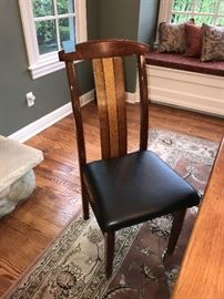 CUSTOM HAND-CRAFTED MODERN STYLE KITCHEN TABLE WITH 4 CHAIRS-ASKING $1,200