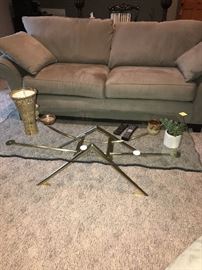 MODERN SOLID BRASS GLASS TOP TABLE-FROM ANN ARBOR ART FAIR-ASKING $400
MSRP $1,200