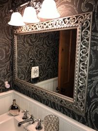 SILVER RESIN MIRROR- $80