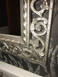 SILVER RESIN MIRROR- $80